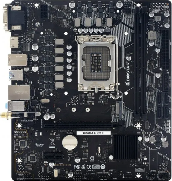 Biostar B660MX-E LGA 1700 Soket Anakart