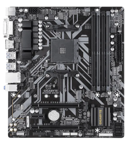 Gigabyte B450M DS3H AM4 Soket Anakart