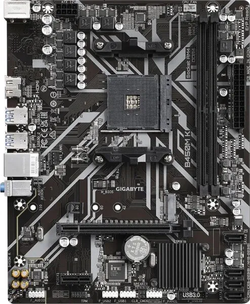 Gigabyte B450M K AM4 Soket Anakart