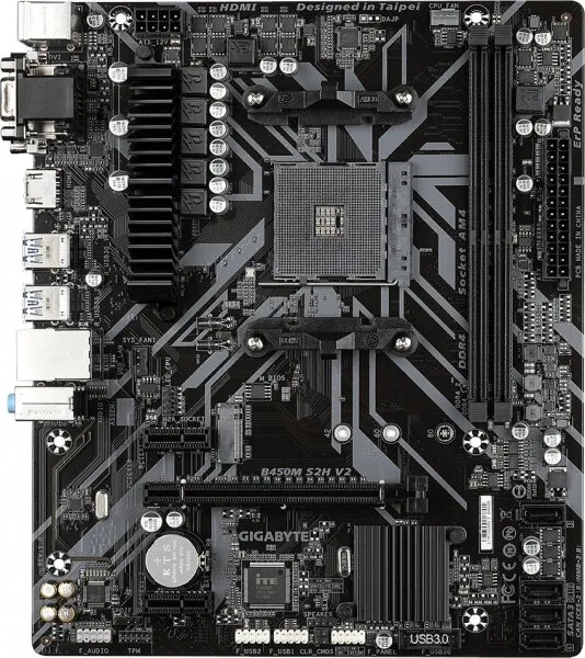 Gigabyte B450M S2H V2 AM4 Soket Anakart