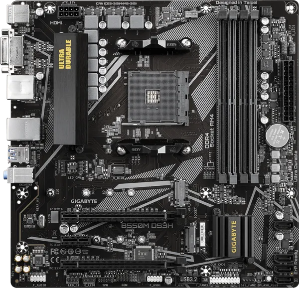 Gigabyte B550M DS3H AM4 Soket Anakart