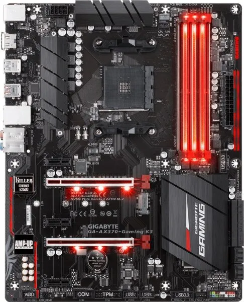 Gigabyte GA-AX370-Gaming K3 AM4 Soket Anakart