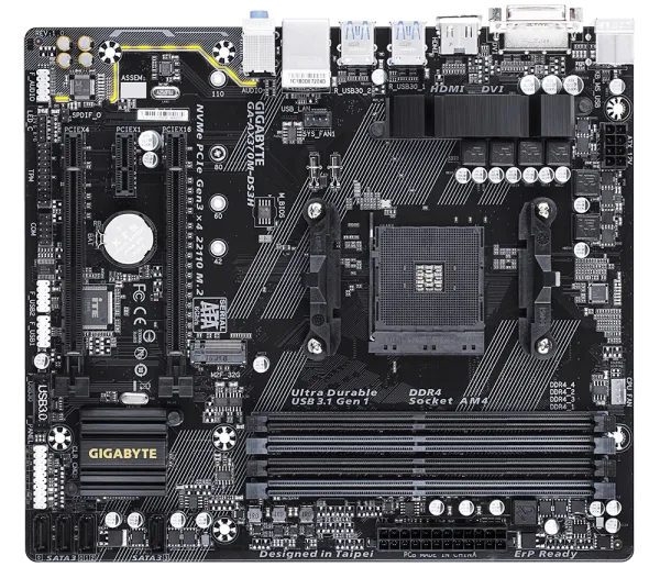 Gigabyte GA-AX370M-DS3H AM4 Soket Anakart