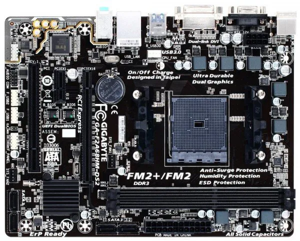 Gigabyte GA-F2A68HM-DS2 FM2+ Soket Anakart