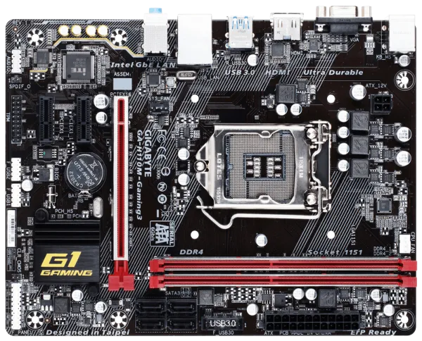 Gigabyte GA-H110M-Gaming 3 LGA 1151 Soket Anakart