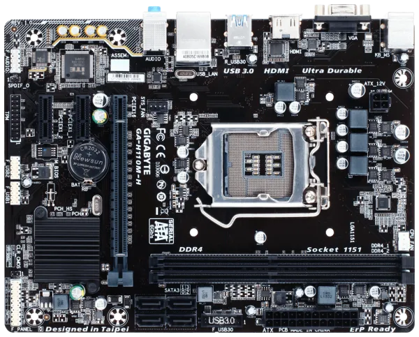 Gigabyte GA-H110M-H LGA 1151 Soket Anakart