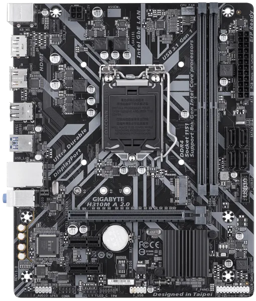 Gigabyte H310M A 2.0 LGA 1151 Soket Anakart