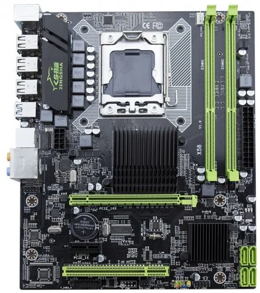 Jingsha X58 LGA 1366 Soket Anakart