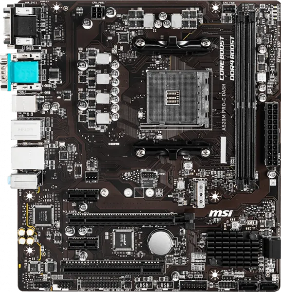 MSI A520M Pro-C Dash AM4 Soket Anakart