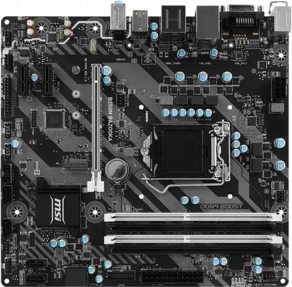 MSI B250M Bazooka Realtek ALC887 LGA 1151 Soket Anakart
