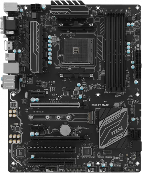 MSI B350 PC Mate AM4 Soket Anakart