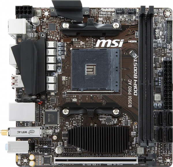 MSI B350I Pro AC AM4 Soket Anakart