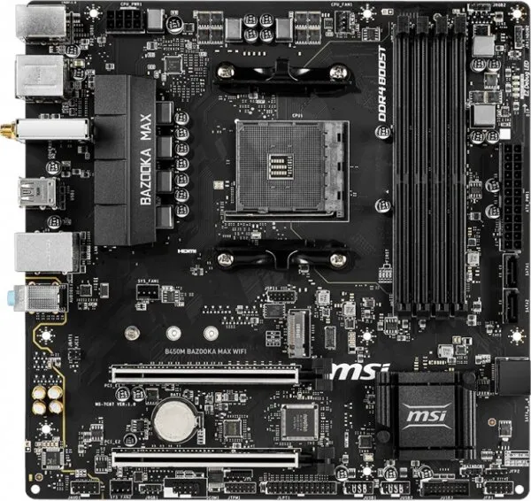 MSI B450M Bazooka Max WiFi AM4 Soket Anakart