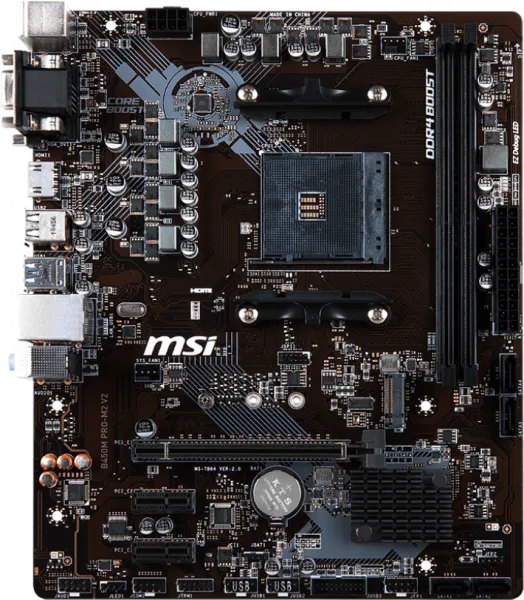 MSI B450M PRO-M2 V2 DDR4 AM4 Soket Anakart