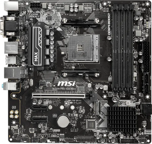 MSI B450M Pro-VDH Max AM4 Soket Anakart