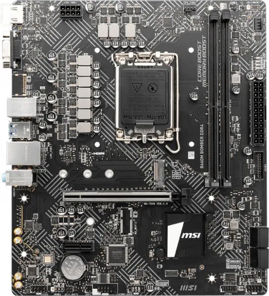 MSI B660M Bomber DDR4 LGA 1700 Soket Anakart