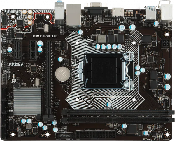 MSI H110M Pro-VH Plus 22.6 cm LGA 1151 Soket Anakart