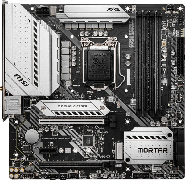 MSI MAG B460M Mortar WiFi LGA 1200 Soket Anakart