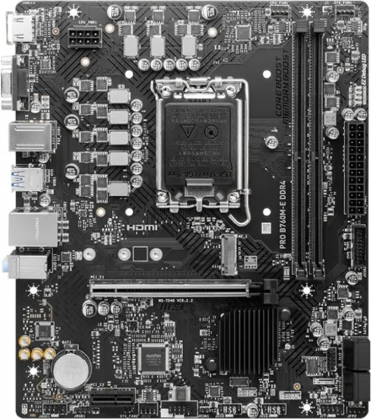 MSI Pro B760M-E DDR4 LGA 1700 Soket Anakart