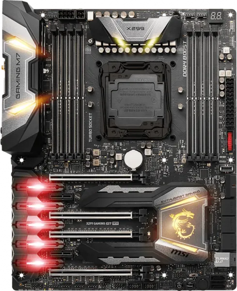 MSI X299 Gaming M7 ACK LGA 2066 Soket Anakart