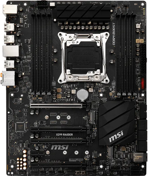 MSI X299 Raider LGA 2066 Soket Anakart