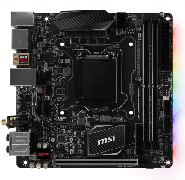 MSI Z270I Gaming Pro Carbon AC LGA 1151 Soket Anakart