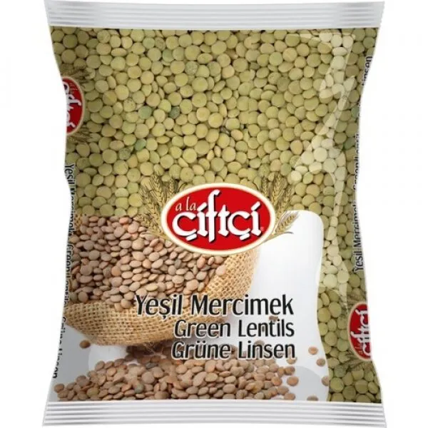 Ala Çiftçi Yeşil Mercimek 1 kg Bakliyat