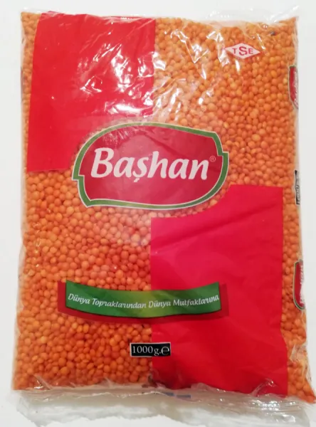 Başhan Kırmızı Toptane Mercimek 1 kg Bakliyat