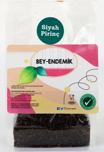 Beyorganik Bey Endemik Siyah Pirinç 160 gr Bakliyat