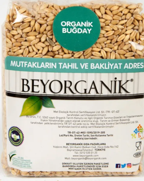 Beyorganik Organik Buğday 500 gr Bakliyat