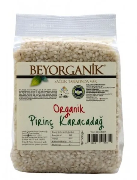 Beyorganik Organik Karacadağ Pirinç 500 gr Bakliyat
