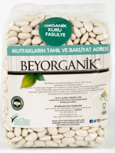 Beyorganik Organik Kuru Fasulye 1 kg Bakliyat