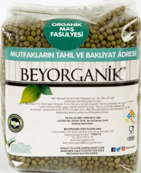 Beyorganik Organik Maş Fasulye 500 gr Bakliyat