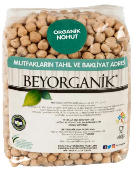 Beyorganik Organik Nohut 1 kg Bakliyat