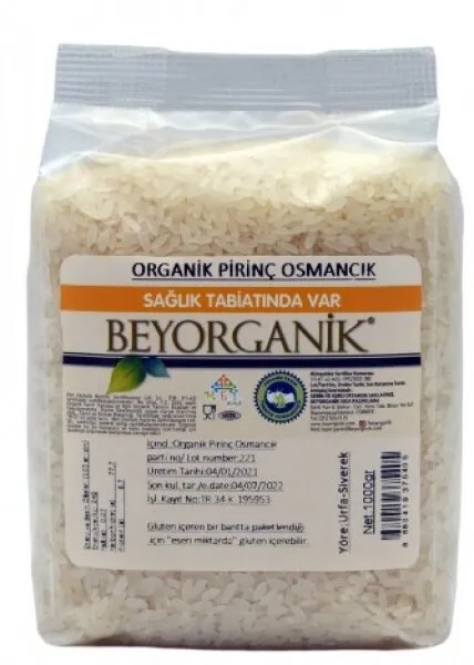 Beyorganik Organik Osmancık Pirinç 1 kg Bakliyat