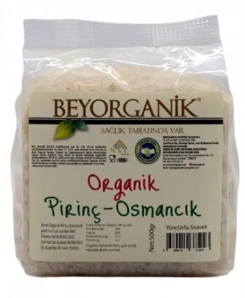 Beyorganik Organik Osmancık Pirinç 500 gr Bakliyat