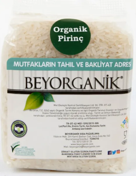 Beyorganik Organik Pilavlık Pirinç 1 kg Bakliyat