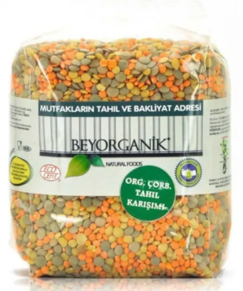 Beyorganik Organik  Üçlü Mercimek 1 kg Bakliyat