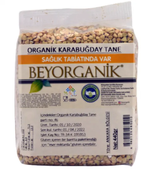 Beyorganik Tane Karabuğday 440 gr Bakliyat