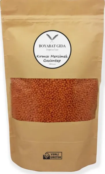 Boyabat Gıda Kırmızı Mercimek 1 kg Bakliyat