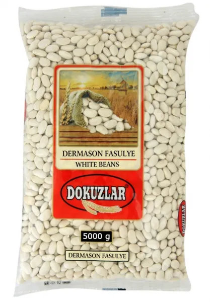 Dokuzlar Dermason Kuru Fasulye 5 kg Bakliyat