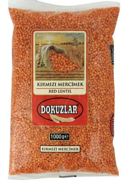 Dokuzlar Kırmızı Mercimek 1 kg Bakliyat