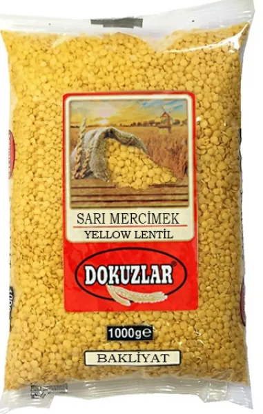 Dokuzlar Sarı Mercimek 1 kg Bakliyat