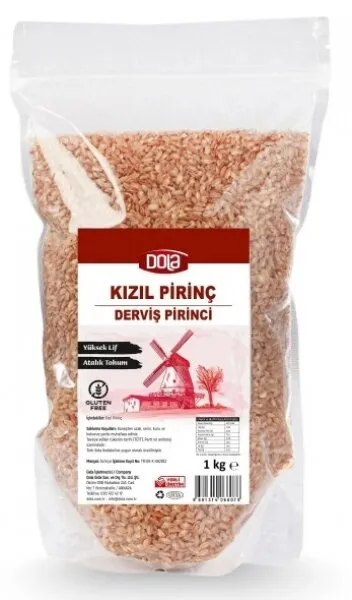 Dola Ata Tohum Derviş Pirinci Kızıl Pirinç 1 kg Bakliyat