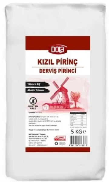 Dola Ata Tohum Derviş Pirinci Kızıl Pirinç 5 kg Bakliyat