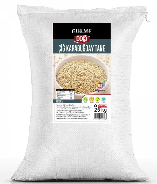 Dola Glutensiz Çiğ Karabuğday Greçka 25 Kg Bakliyat