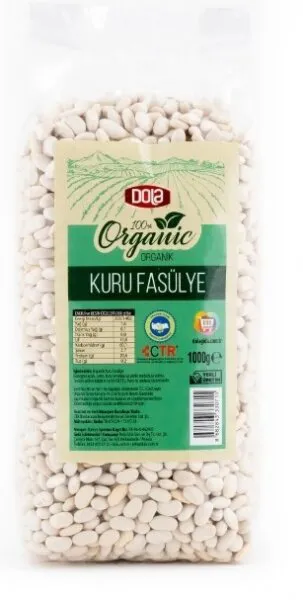 Dola Organik Kuru Fasulye 1 kg Bakliyat