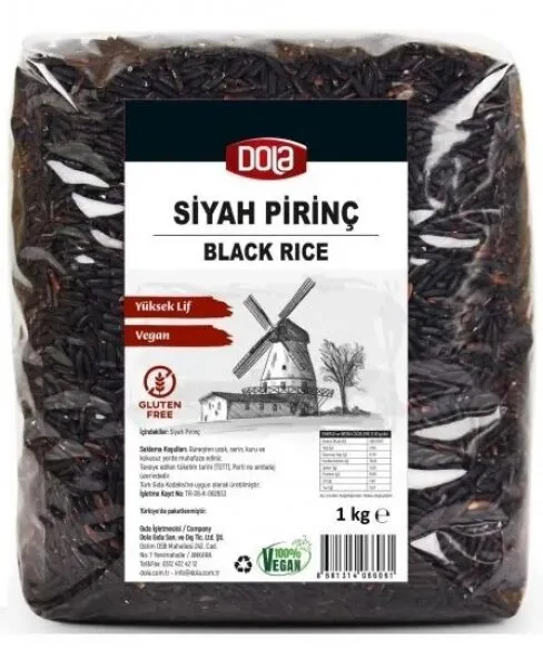 Dola Siyah Pirinç 1 kg Bakliyat