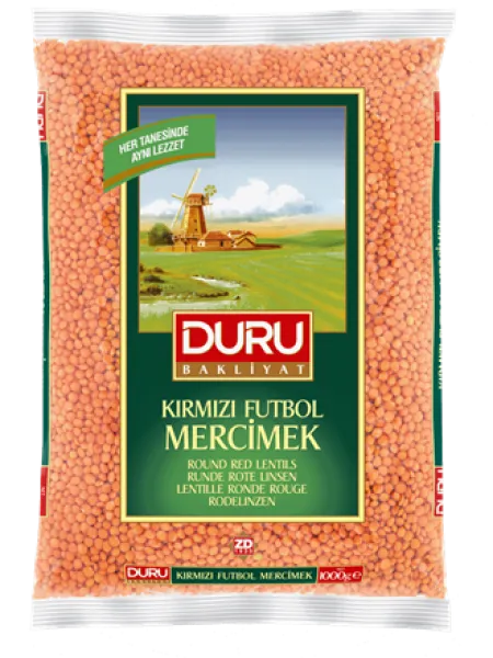 Duru Kırmızı Futbol Mercimek 1 kg Bakliyat