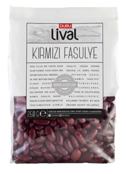 Duru Lival Kırmızı Fasulye 250 gr Bakliyat